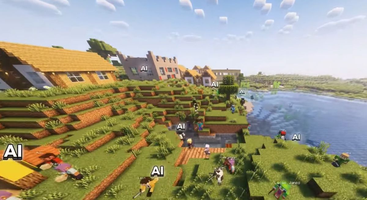 A company gave 1,000 AI agents access to Minecraft — and they built a society 